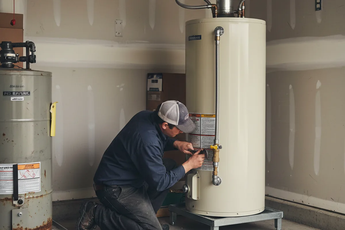 Water heater and shutoff valve replacement in Nine Mile Falls