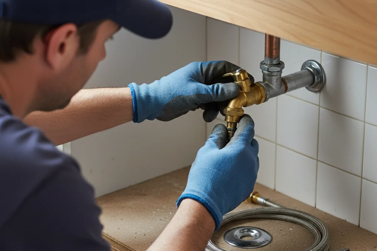 Shutoff valve and fitting work during Emergency Plumbing in Nine Mile Falls